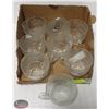 Image 1 : LOT OF 8 GLASS TEA CUPS