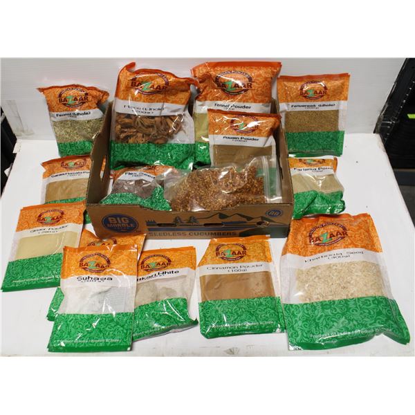 FLAT OF 15 PACKS OF ASSORTED SPICES