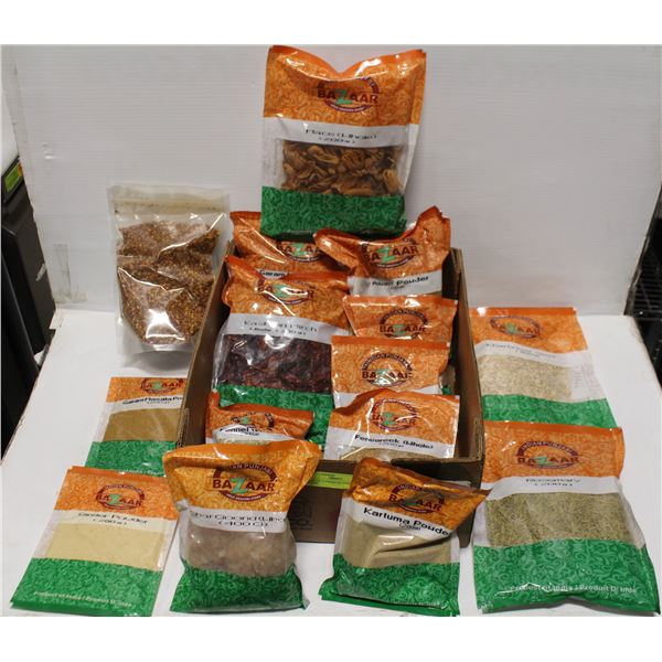 FLAT OF 15 PACKS OF ASSORTED SPICES