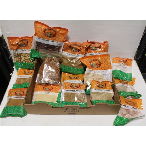 FLAT OF 15 PACKS OF ASSORTED SPICES