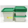 Image 1 : LOT OF 2 CAMBRO 2QT DRY INGREDIENT BINS W/ 3.5QT