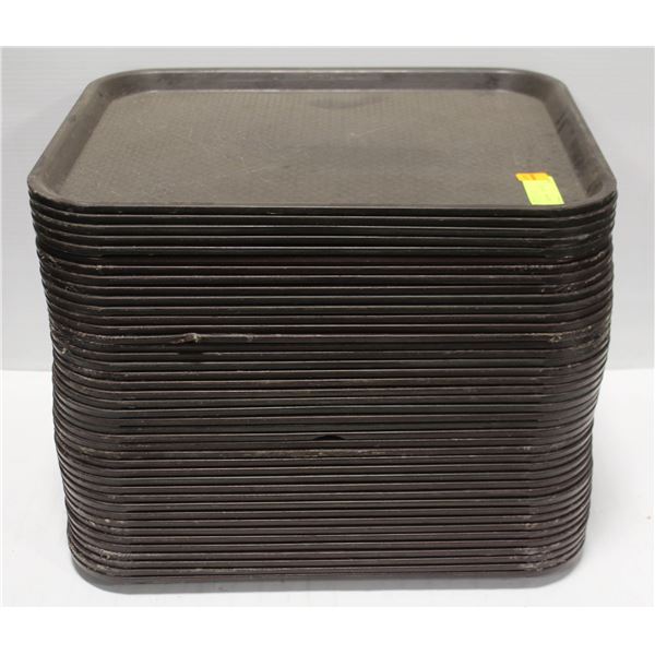 STACK OF 42 VOLLRATH FOOD TRAYS 16" X 12"