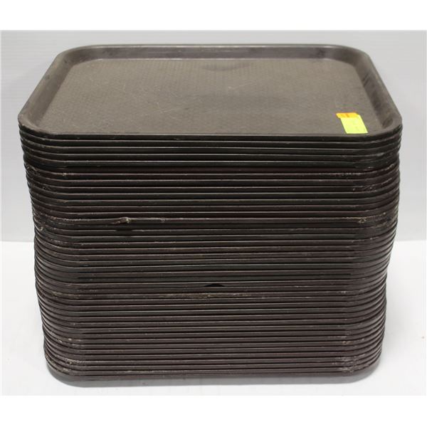 STACK OF 42 VOLLRATH FOOD TRAYS 16  X 12 