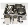 Image 1 : HALF SIZE INSERT W/ 2 S/S TEA POTS, 2 S/S MEASURES