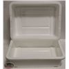 Image 1 : LOT OF TWO 5" DEEP WHITE TOTES