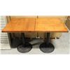 Image 1 : LOT OF 2 SQUARE DINING TABLES 25.5" X25.5" X 30"