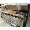 Image 2 : 6' AMERICAN RANGE COMBINATION RANGE W/ DUAL OVEN4-