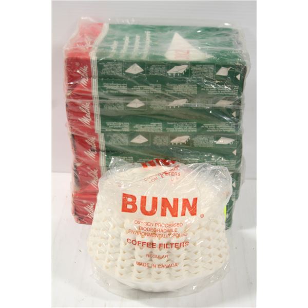 LOT OF BUNN & MELITA COFFEE FILTERS