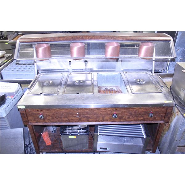 QUEST 4-WELL SERVING TABLE - 2000W