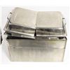 Image 1 : TRAY W/ HINGED FULL SIZE FOOD PAN/CHAFFING LIDS, S