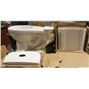 Image 1 : IN BOX CERALUX 2 PIECE WHITE TOILET