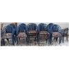 Image 1 : LOT OF 42 METAL CHAIRS WITH FABRIC PADDED SEATS