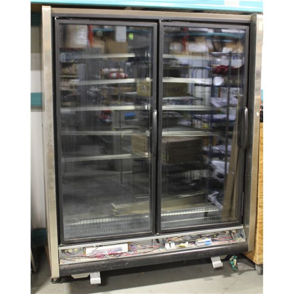 LARGE HUSSMANN REMOTE COMMERCIAL DISPLAY COOLER