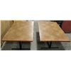 Image 1 : PAIR OF LARGE RECTANGLE DINNING TABLES W/ BASES