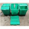 Image 1 : LOT OF 3 TUCKER 20 GALLON STACKING RECYCLE BISN W/