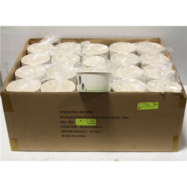 CASE OF 500, 12 OZ PAPER SOUP BOWL