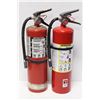 Image 1 : LOT OF 2 STRIKE FIRST 10LBS FIRE EXTINGUISHERS