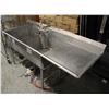 Image 2 : 2-WELL STAINLESS STEEL SINK W/ RIGHT DRAINBOARD &