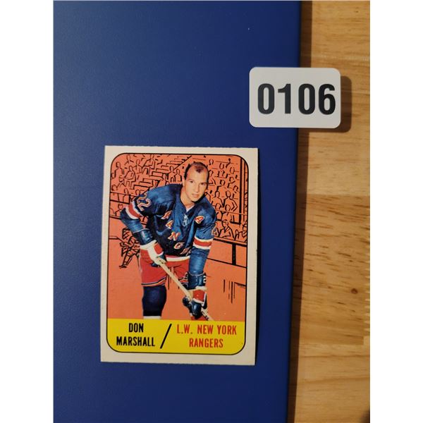 1966-67 New York Rangers - Left Wing - Don Marshall 23