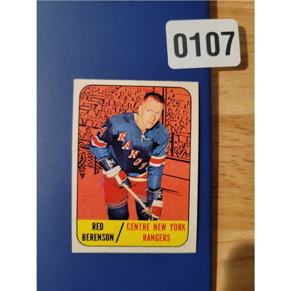 1966-67 New York Rangers - Left Wing - Red Berenson 24