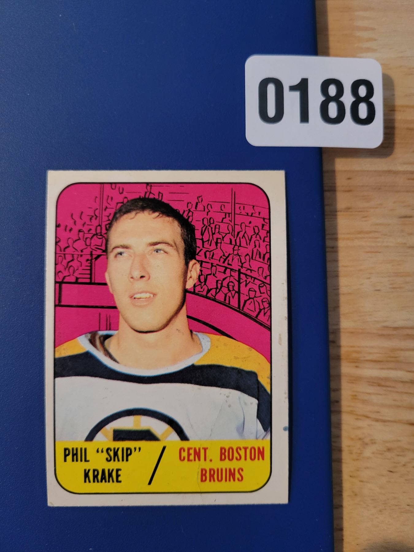 1966-67 Boston Bruins - Centre - Skip Krake 93 - Beck Auctions Inc.