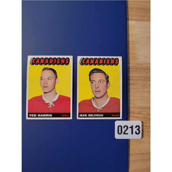 1964-65 Montreal Canadiens - Forward Jean Beliveau and Defense Ted Harris