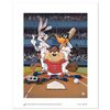 Image 1 : "At the Plate (Red Sox)" Numbered Limited Edition Giclee from Warner Bros. with Certificate of Authe