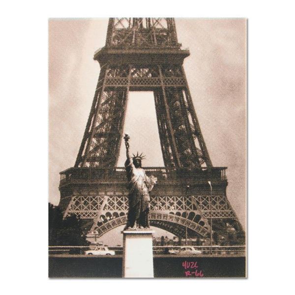 Ringo Daniel Funes, (Protege of Andy Warhol's Apprentice, Steve Kaufman), "Eiffel Tower" One-of-a-Ki