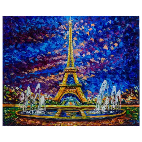 Svyatoslav Shyrochuk- Original Giclee on Canvas  Paris View 