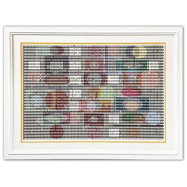 Yaacov Agam- Original Screenprint in colors on Arches paper  Double Metamorphosis I 