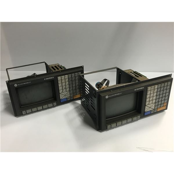 (2) Allen Bradley 9/Series Mono Operator Panels