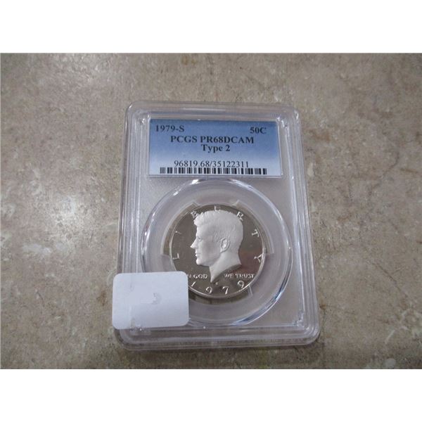 1979-S USA 50 Cent PCGS PR 68 Deep Cameo Type 2