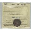 Image 1 : 1902 Canada 5 Cent ICCS MS 64