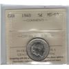 Image 1 : 1940 Canada 5 Cent ICCS MS 63