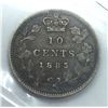 Image 2 : 1885 Canada 10 Cent Obverse 4 ICCS VF 20