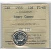 Image 1 : 1955 Canada 10 Cent Heavy Cameo ICCS PL 66