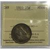 Image 1 : 1910 Canada 25 Cent ICCS MS 64