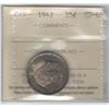Image 1 : 1942 Canada 25 Cent ICCS MS 65