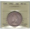 Image 1 : 1962 Canada 50 Cent ICCS MS 65