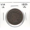 Image 1 : 1850 USA 1 Cent VG