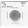 Image 1 : 1853 USA 10 Cent with Arrows G 4