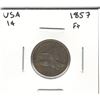 1857 USA 1 Cent F+