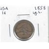 Image 1 : 1858 USA 1 cent Large Letters