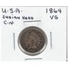 Image 1 : 1864 USA 1 Cent Copper Nickel VG