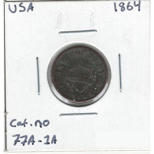 1864 USA Token Hangdons Hardware Exchange Token