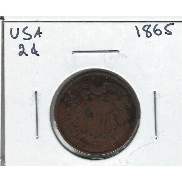 1865 USA 2 Cent