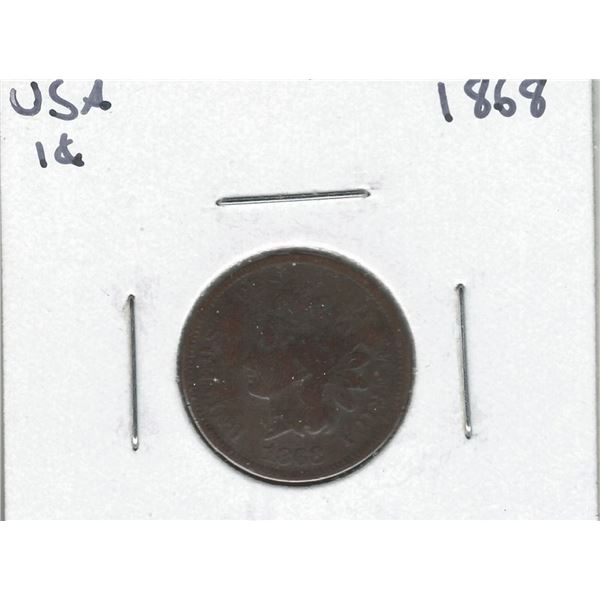 1868 USA 1 Cent