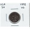Image 1 : 1872 USA 3 Cent VG
