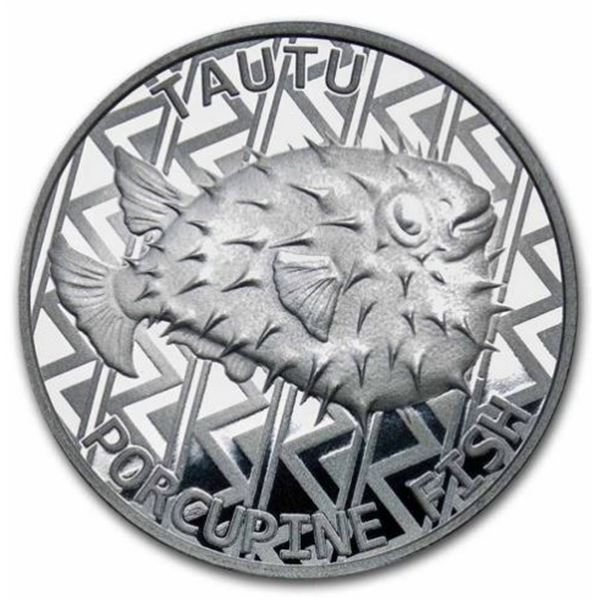 2021 Tokelau $5 Porcupine Fish 1 oz