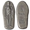 Image 1 : 3 oz Silver Bar Skeleton